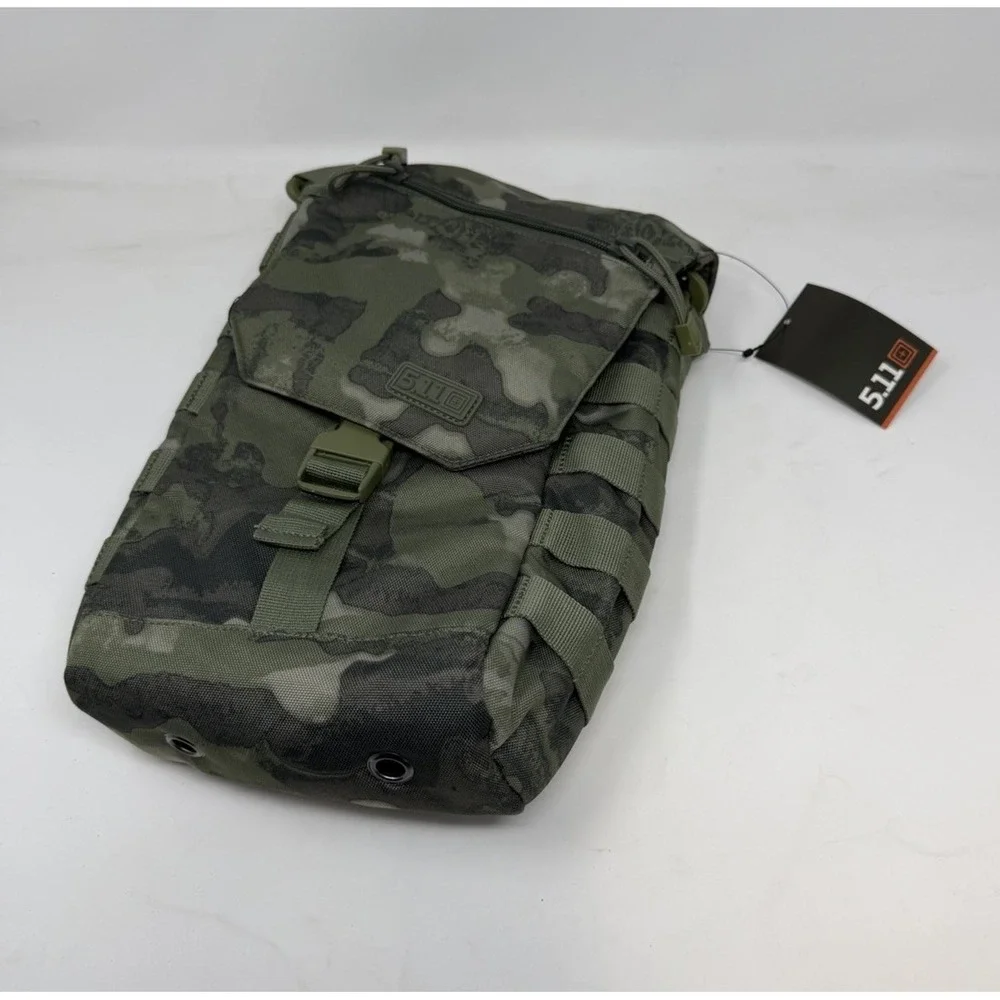 5.11 Tactical Wine Bag and Opener Set Moss Camo 56468 Insulated MOLLE Carier NEW